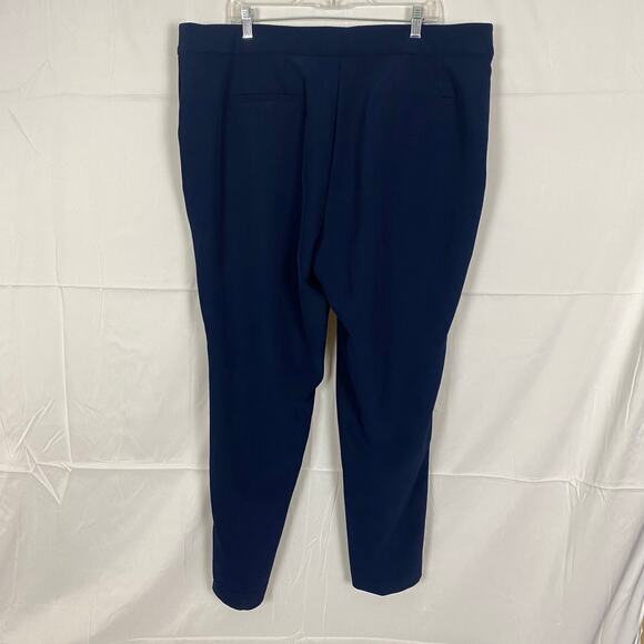 Investments Navy Blue Stretch Ankle Pants Plus Size 20WS Work Trousers Career - Picture 1 of 7